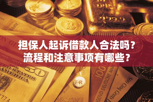 北京担保人起诉借款人合法吗？流程和注意事项有哪些？
