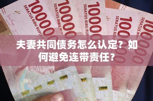 北京夫妻共同债务怎么认定？如何避免连带责任？