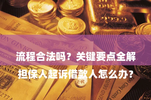 北京

担保人起诉借款人怎么办？流程合法吗？关键要点全解析