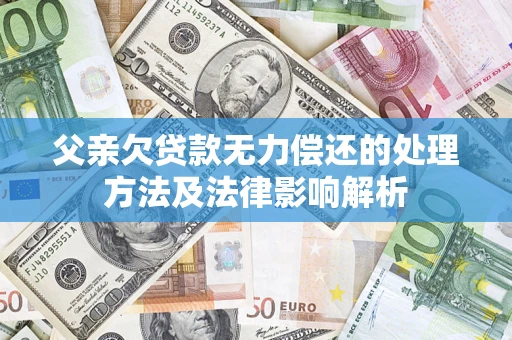 北京父亲欠贷款无力偿还的处理方法及法律影响解析